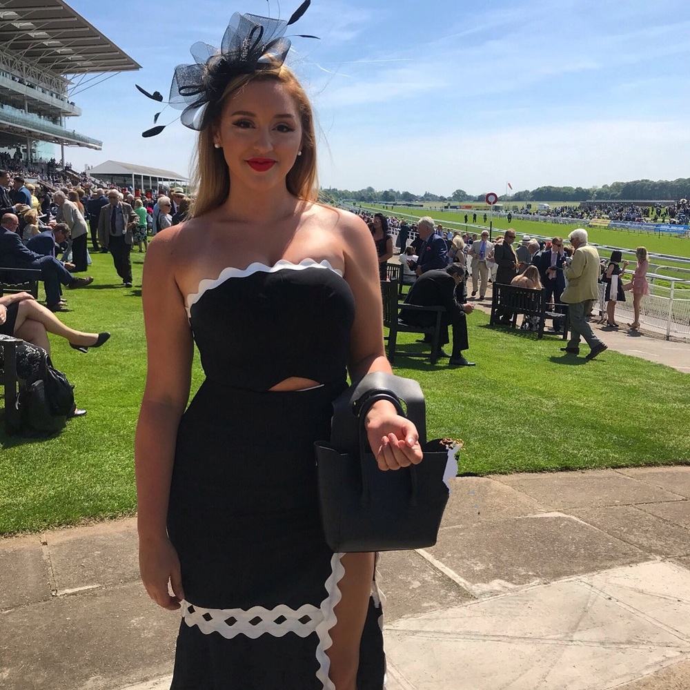 Black and white dress
